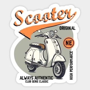 Vintage Scooter Sticker